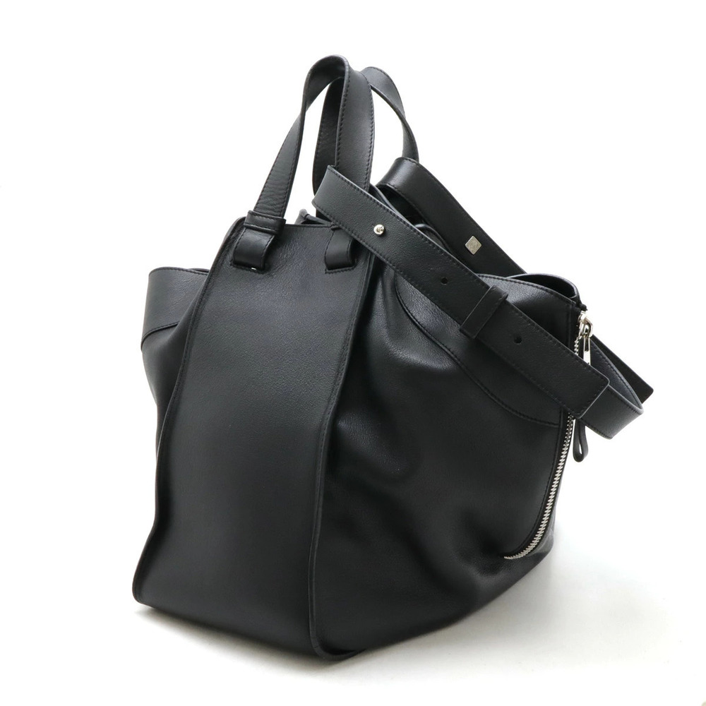 Loewe Leather Hammock Bag 2way Black Shoulder Hobo Black